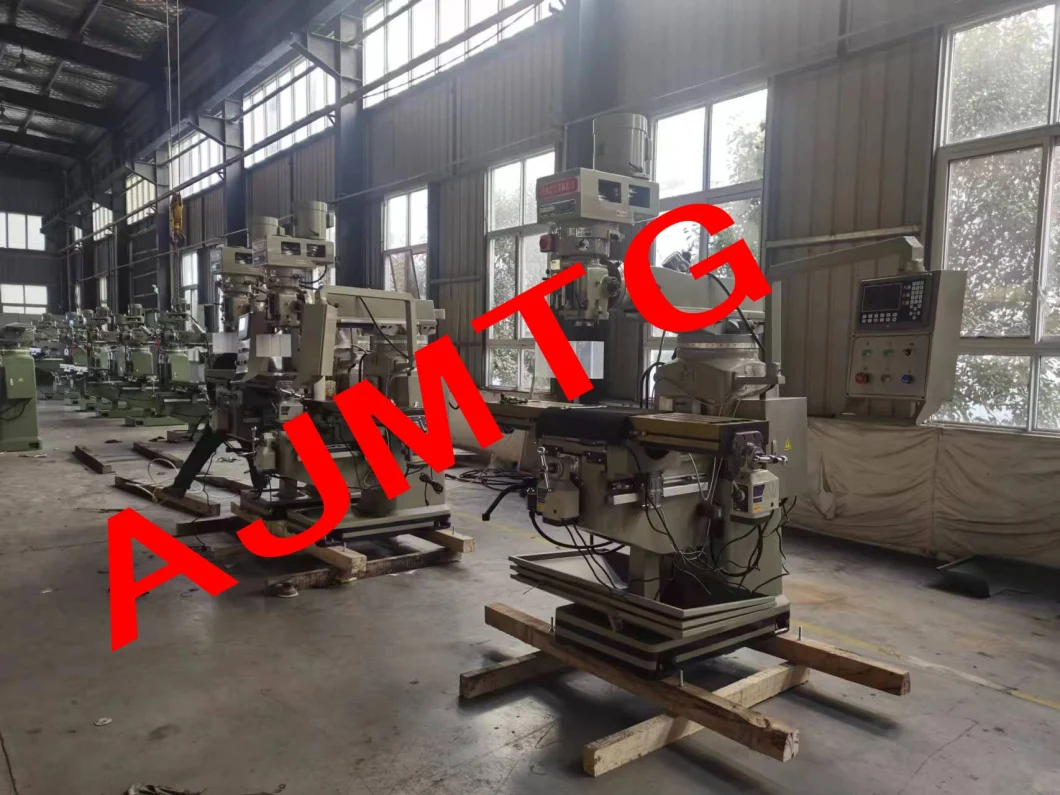 China Manufacturer M5 (R8) Conventional Vertical Dro Radial RAM-Type Machine Tool Knee Turret Universal CNC M3/4/5 Drilling Milling Machinery Tool with CE