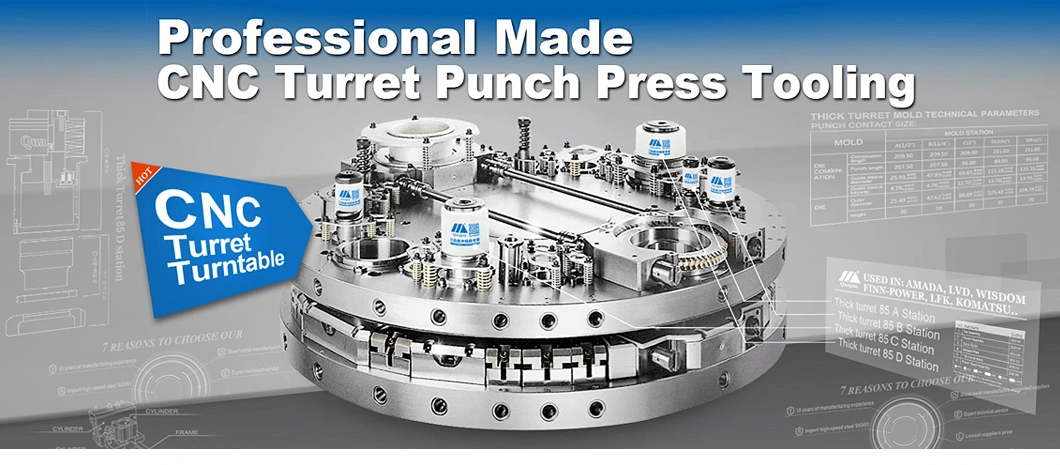 Precision Tools CNC Turret Punch Press Tooling Thick Turret (E Station) Mate Machine System